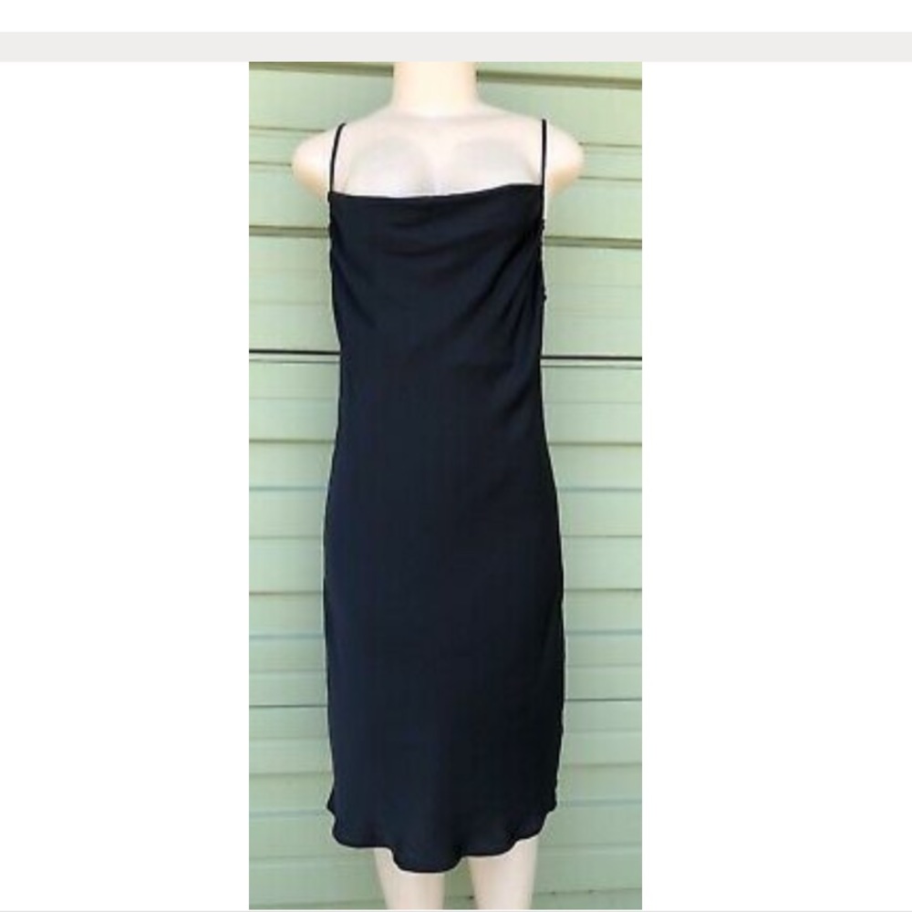 Black satin Zara dress